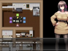 【エロゲー実況(体験版)】#01 深夜露出 ～女子大生の私が露出にハマるまで～ 野外で爆乳JDが黒ストッキングやパンツ脱いでオナニーしたら男に中出しセックスされてしまい・・(痴女爆乳JD同人エロゲー) - Screenshot 2 of 16 - 巨乳