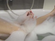 Preview 5 of Finally a good bath after a whole week. Having fun with my sexy feet and legs.