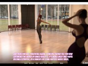Preview 1 of Summoner's Legacy pt. 1 - Dance Studio Blowjob by a futa Stranger