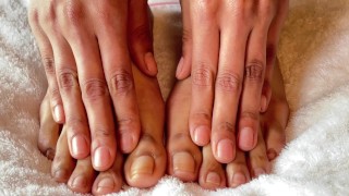 Прозрачные ногти на пальцах ног и руках FETISH