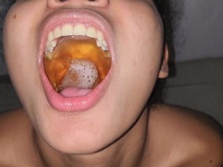 submissive slut, latina, teen, rough throat fuck