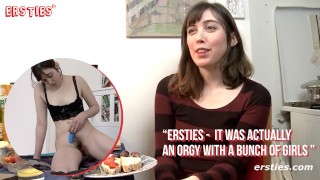 Ersties - Hairy Girl Uses a Vibrator On Her Pussy