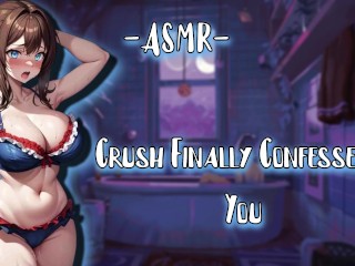 ASMR| [EroticRP] Crush Finally Confesses to you [F4A/Binaural]