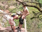 Preview 3 of Nature sex in the waterfalls with young indian tourist woman