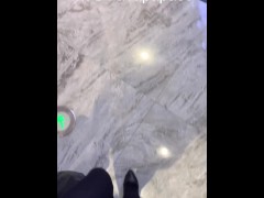 黑丝高跟靴逛商场，露脐在走廊保安休息的椅子上疯狂输出 - Screenshot 2 of 16 - Crossdresser
