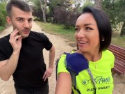 Zuzu Sweet Fuck Athlete in Public for her Onlyfans Casting Facial ...