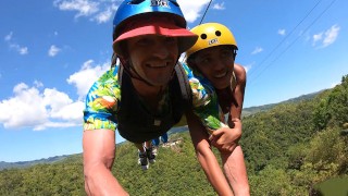 Ziplining With A Big Ass Thai Amateur GF And Then Sex In The Hotel