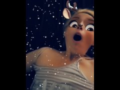 Snap chat fuck a cute deer with orgasm. First BWC