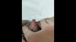 [Личная стрельба из любителя] Могли бы вы увидеть мой большой клитор? Я хочу, чтобы ты очень прикосн