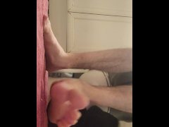 Soapy feet cleaning