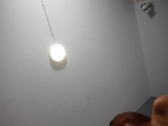 I see my stepbrother masturbating and I help him finish