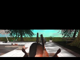 Вечеринка у бассейна second Life