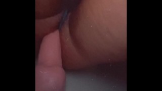 Twink twerks fat ass and rides dildo