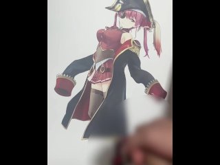 宝鐘マリン　オナニー　ぶっかけ　エロ　ホロライブ　Houshou Marine　Hololive