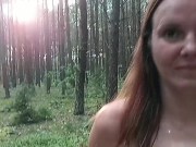 Preview 6 of the girl came to the forest to walk naked.