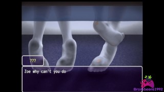 Amoral Quest E15 - Oliendo algunos calcetines de chicas mientras me escondí debajo de la cama