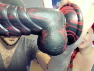 Momonii Black and Red_Fantasy Dildo Unboxing and Masturbation with Sophia Sinclair and Jasper_Spice