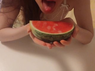 verified couples, exclusive, fetish, cum on food