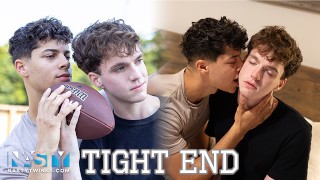 NastyTwinks - Strak einde - Hot football jock Jordan Haze wordt verliefd op teamgenoot Jayden