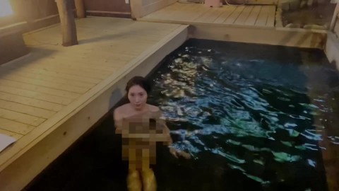 Bathing in hot springs after exploring the city