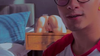 Taiwanese Asian Cock Going Soft to Hard QUICK Loud Moaning Huge Cum Load【中文字幕】