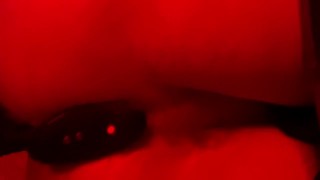 Sissy femboy goth plays with his buttplug toy. Solo Anal toy play and masturbation.
