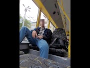 Preview 1 of Super hot risky jerk in public bus