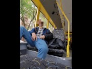 Preview 4 of Super hot risky jerk in public bus