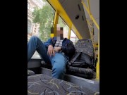 Preview 5 of Super hot risky jerk in public bus
