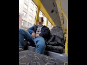 Preview 6 of Super hot risky jerk in public bus
