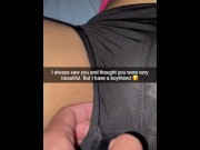 Preview 2 of cheerleader cheated on her boyfriend on snapchat with secret snapchat admirer