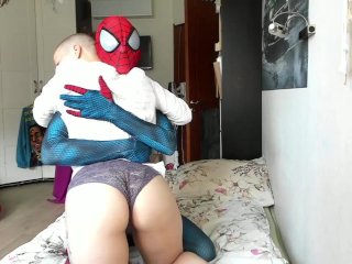 exclusive, music video, web cam couple, spiderman cosplay