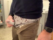 Preview 4 of Verbal jerk-off, test new lube and Tenga Egg, boxers, cumshot, tight jeans, edging with pre-cum.