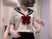 Preview 3 of 经典裤袜水手服 白给半夜的夜袭