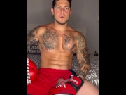 Preview 1 of Boxing With No Hands Cum, boygym