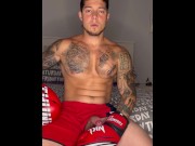 Preview 2 of Boxing With No Hands Cum, boygym
