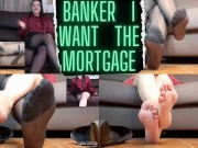 Preview 1 of BANKER GIVE ME THE MORTGAGE! foot fetish (eng) (preview- link on video)