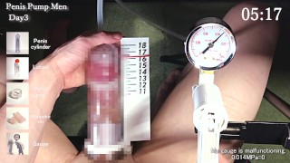 【100日後にチンコ大きくなる僕 Day3】I will have a bigger cock in 100 days. Penis pump training. 【SEASON 1】