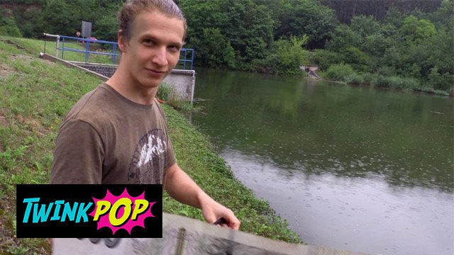 TWINKPOP - Dude Earned Some Cash From Fishing Nude And Swallowing Cum