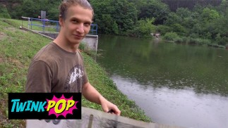 TWINKPOP - Dude Earned Some Cash From Fishing Nude And Swallowing Cum
