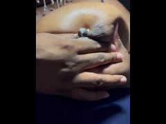 Watch me rub these huge breast and squirt - Screenshot 14 of 16 - Milk