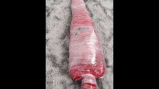 NANA Zentai e plástico 3 camadas de escravidão da múmia