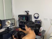 Preview 5 of the addicted to video games and I addicted to his cock