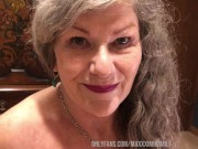 Preview 2 of 🔥Horny Naked Grandma Loves To Suck! POV Blowjob! Full on OF!