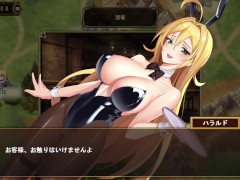 【ハラルドクエスト実況(体験版)】金髪爆乳女騎士がエロいことされまくるモーションアニメファンタジーRPG同人エロゲー(Golden Legend fantasy Hentai game)