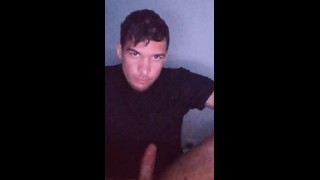 Blake jacking his big dick off jerk off session fucks A pocket pussy stroking huge cock mixed guy