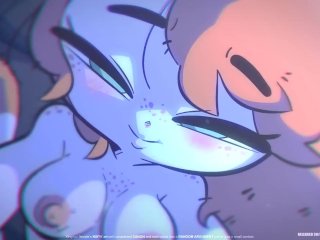 comic, furry animation, female orgasm, creampie