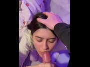 Preview 3 of Teen Suck and Takes a HUGE Facial