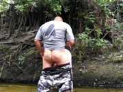 Preview 1 of Real Public Sex On Spring Break In The Middle Of The Woods In Popular Creek