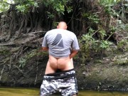 Preview 2 of Real Public Sex On Spring Break In The Middle Of The Woods In Popular Creek